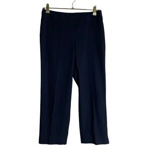 J. McLaughlin Solid Black Textured Crop Pant Women’s 2